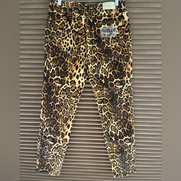 Gaelle Paris Denim - Gazelle Paris Leopard Print Women Jeans